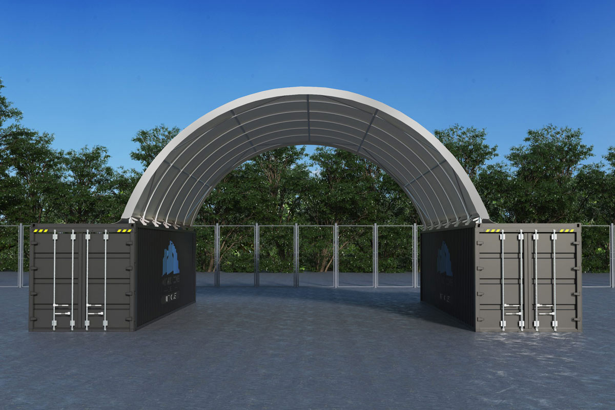 26x40ft (8x12m) quicklock commercial grade dome (grey) 26x40ft (8x12m) quicklock commercial grade dome (grey)