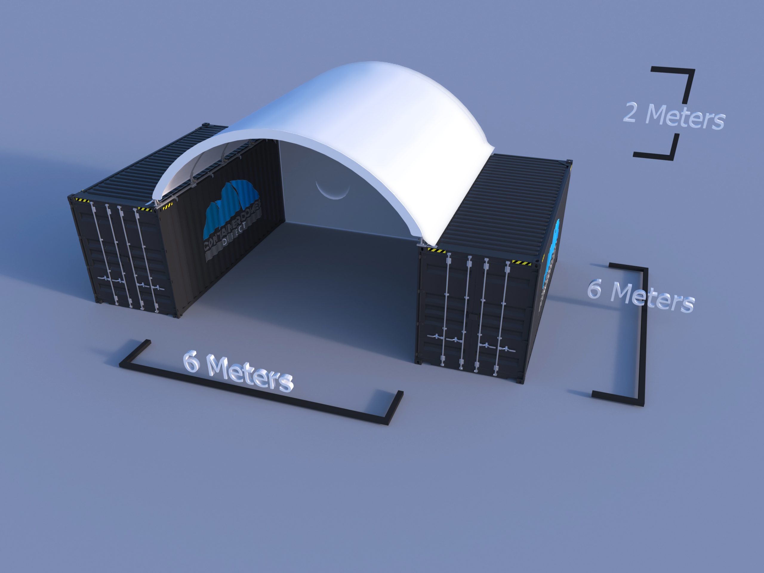 20x20ft (6x6m) quicklock commercial grade dome with semi permanent end wall 20x20ft (6x6m) quicklock commercial grade dome with semi permanent end wall
