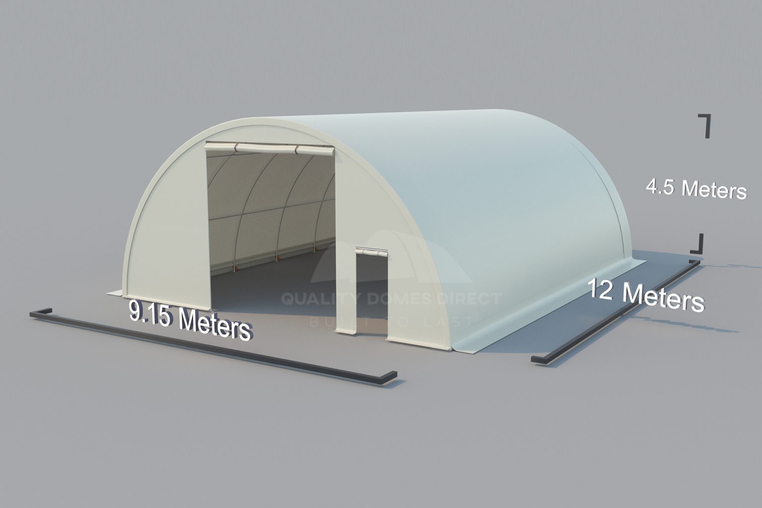 30x40x15ft (9.15x12x4.5m) large shelter + door 30x40x15ft (9.15x12x4.5m) large shelter + door