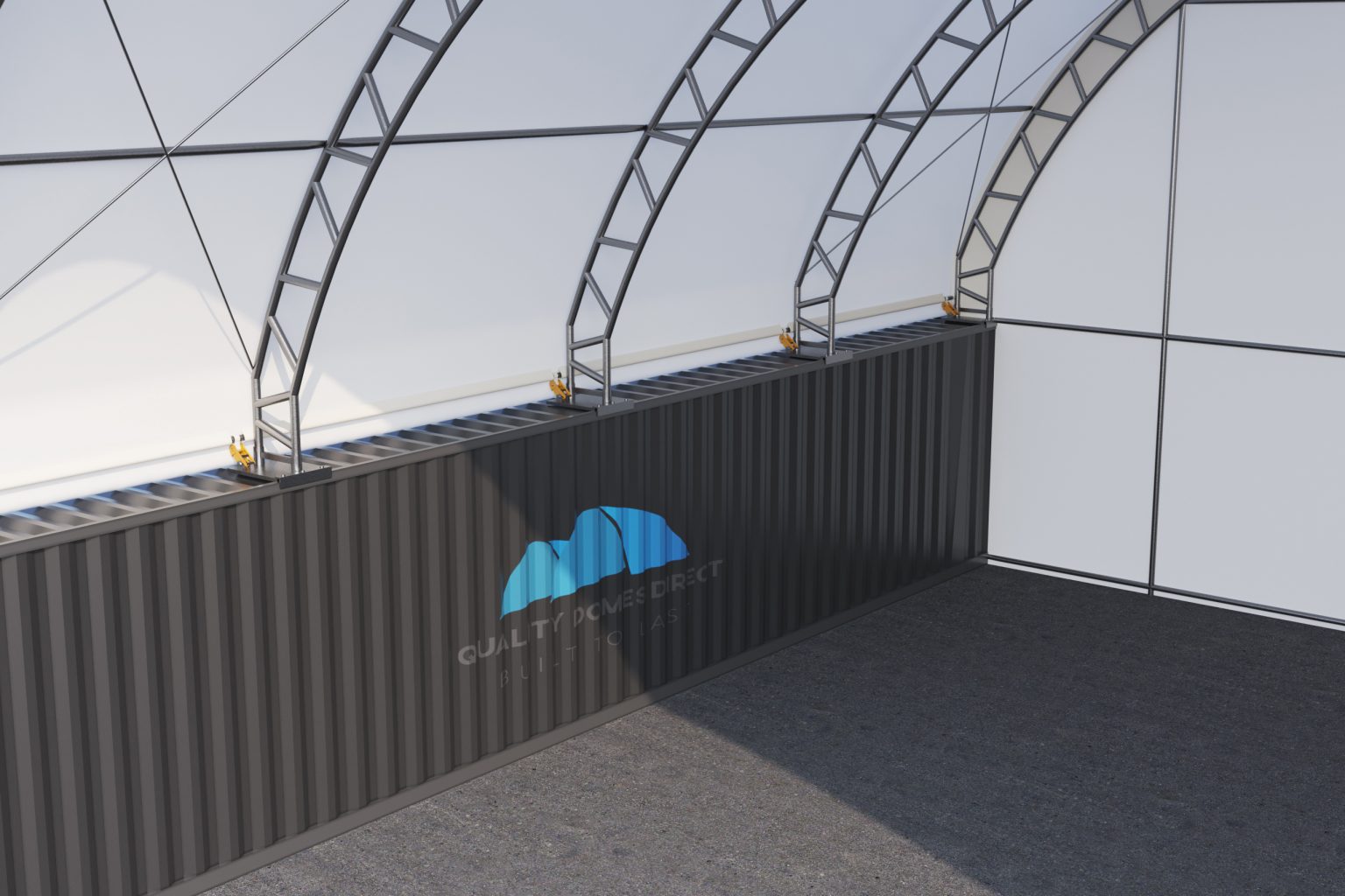 70x40ft (21.35x12m) double truss industrial grade dome 70x40ft (21.35x12m) double truss industrial grade dome