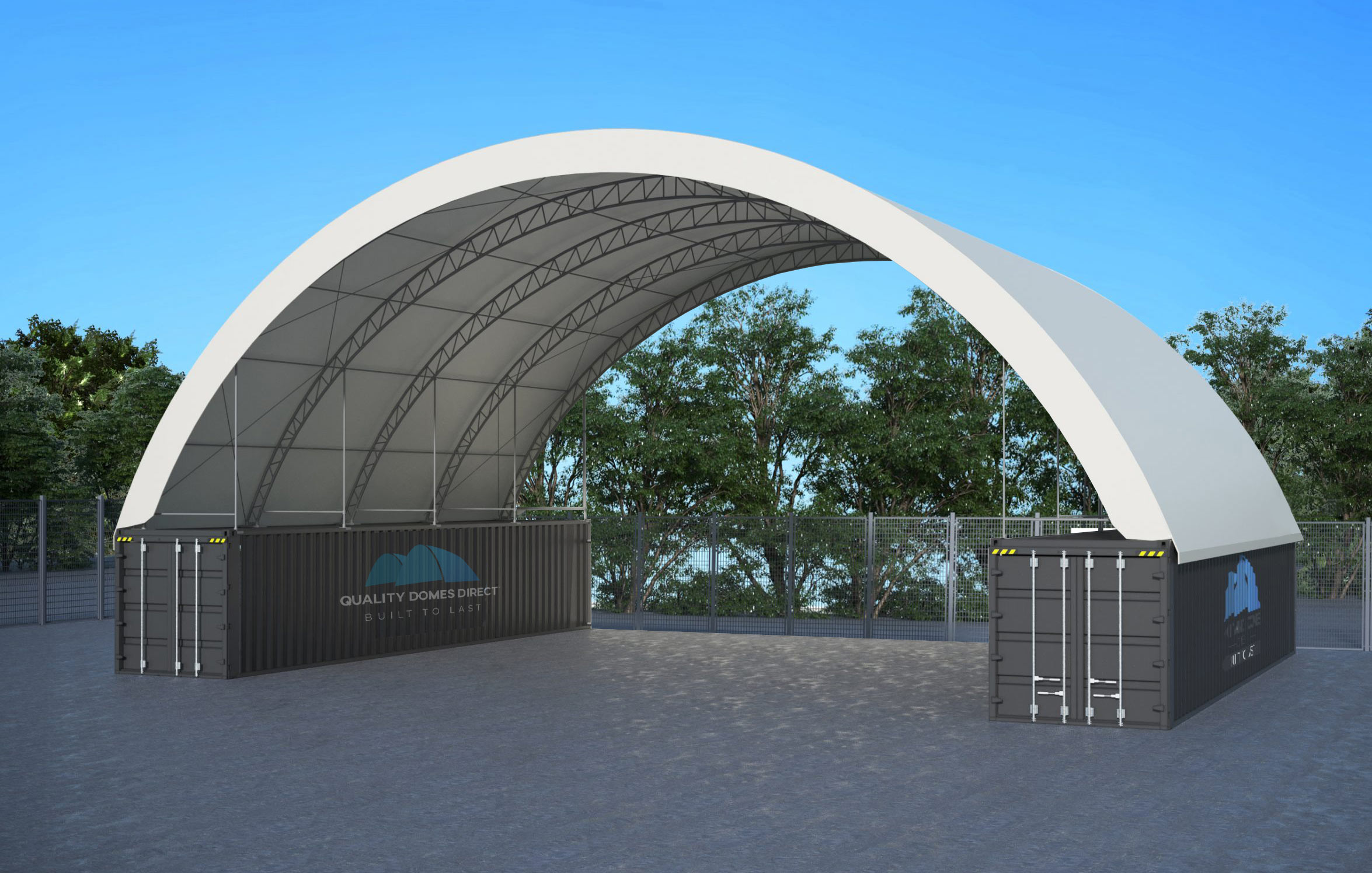 70x40ft (21.35x12m) double truss industrial grade dome 70x40ft (21.35x12m) double truss industrial grade dome