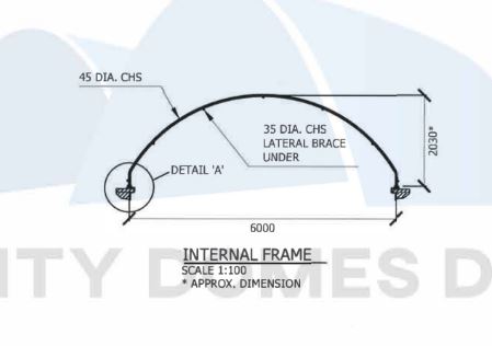 33x40ft (10x12m) quicklock commercial grade dome shelter (grey) 33x40ft (10x12m) quicklock commercial grade dome shelter (grey)