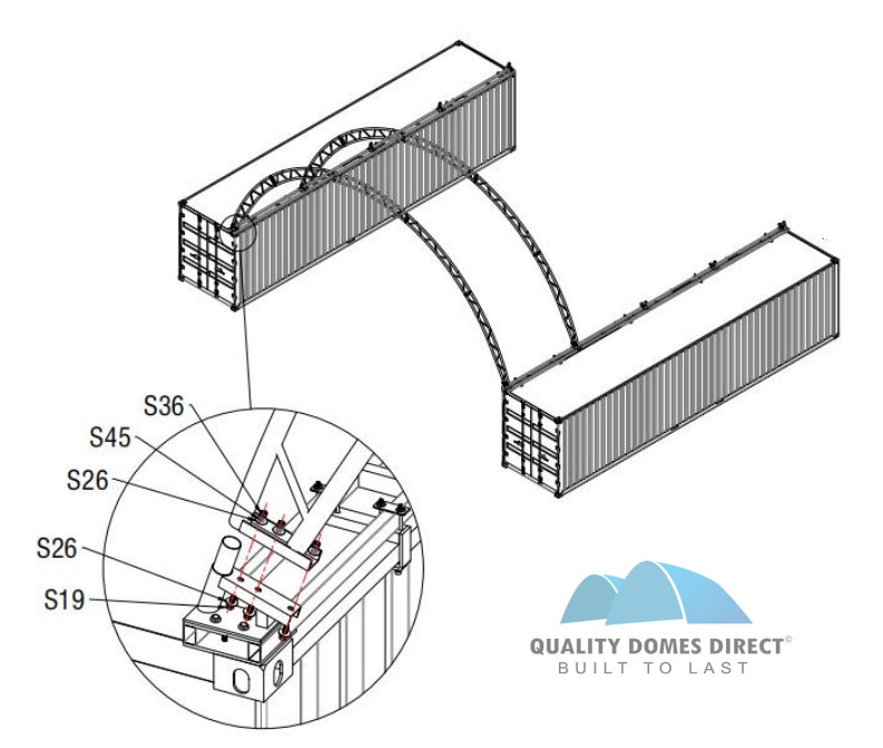 40x40ft (12x12m) double truss bolted quicklock industrial grade dome 40x40ft (12x12m) double truss bolted quicklock industrial grade dome