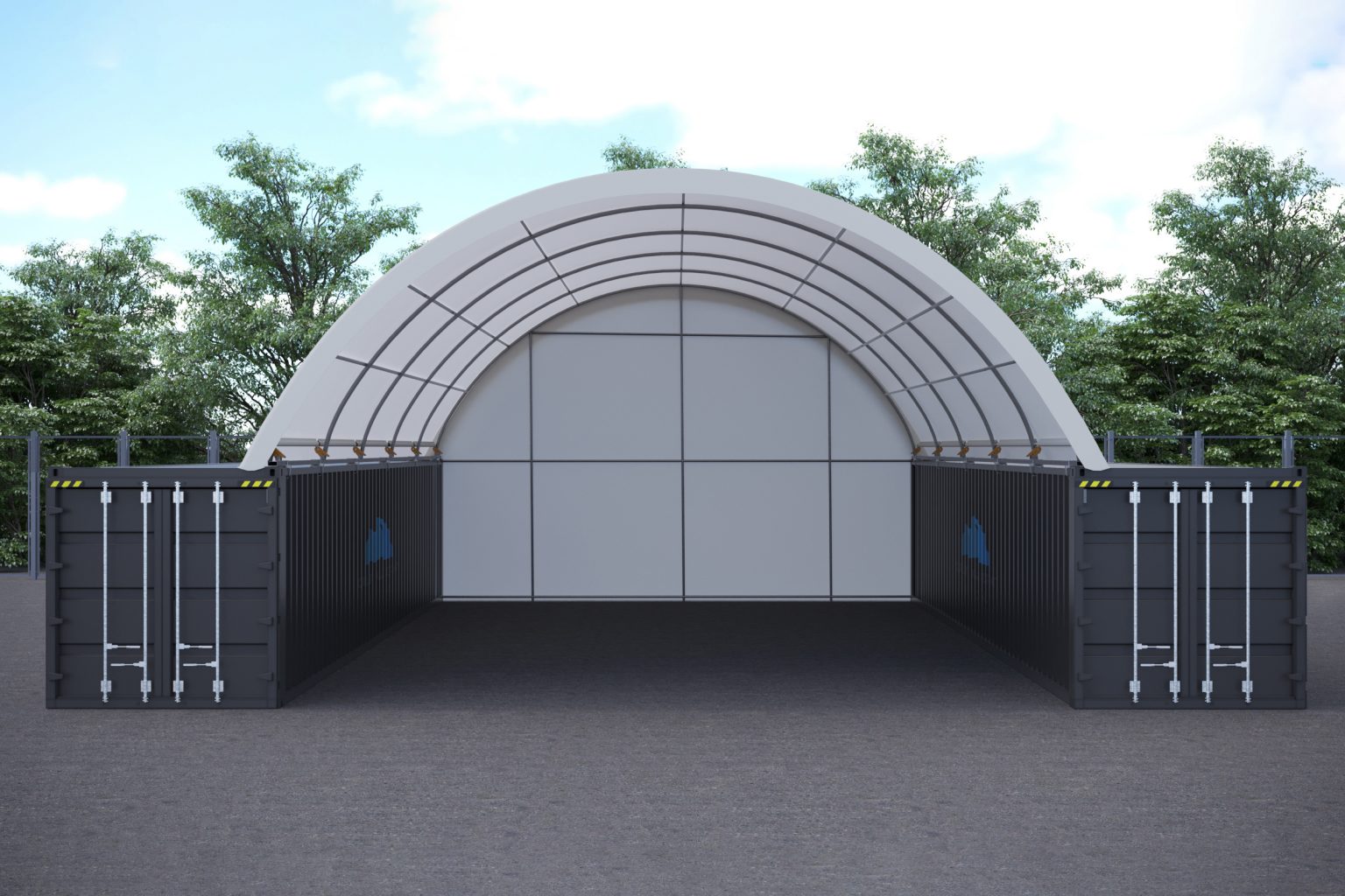 30x40ft (9x12m) quicklock square tube dome with end wall 30x40ft (9x12m) quicklock square tube dome with end wall