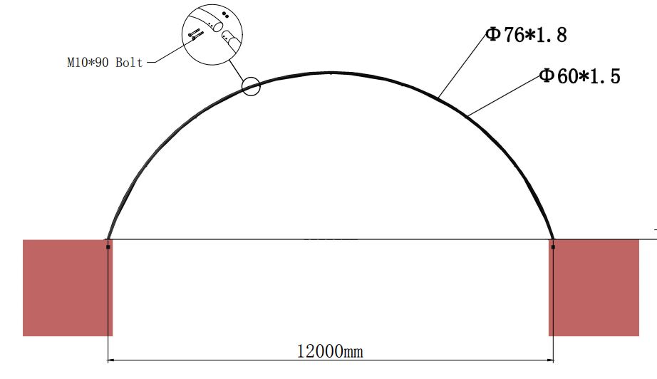 40x80ft (12x24m) quicklock commercial grade dome 40x80ft (12x24m) quicklock commercial grade dome