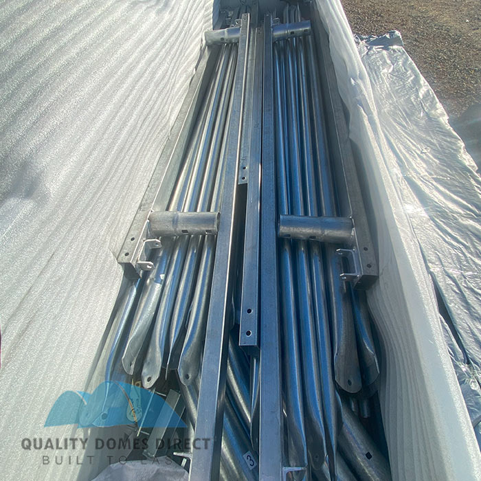 20x20ft (6x6m) quicklock commercial grade dome with semi permanent end wall 20x20ft (6x6m) quicklock commercial grade dome with semi permanent end wall