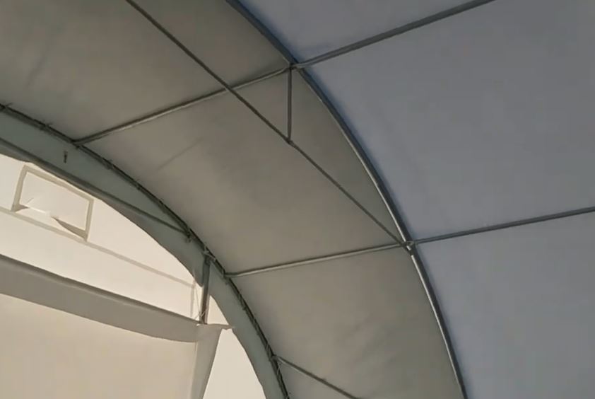 30x40x15ft (9.15x12x4.5m) large shelter + door 30x40x15ft (9.15x12x4.5m) large shelter + door