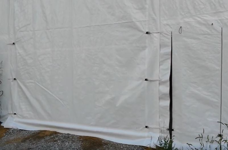 30x40x15ft (9.15x12x4.5m) large shelter + door 30x40x15ft (9.15x12x4.5m) large shelter + door
