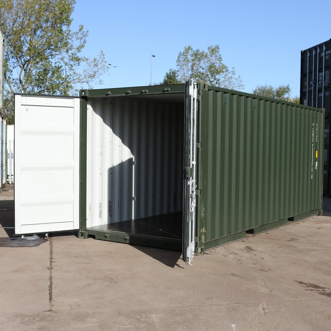 20ft shipping container (one trip) – dark green 20ft shipping container (one trip) – dark green