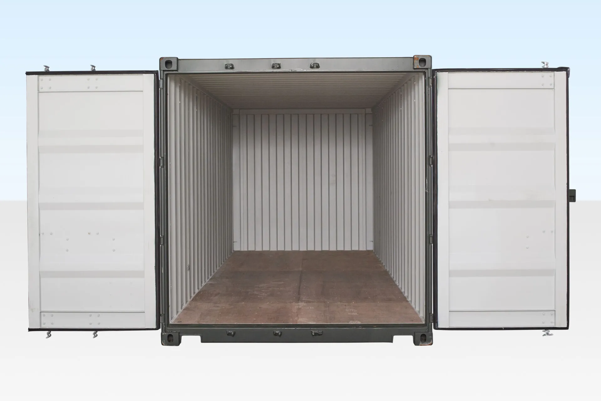 20ft shipping container (one trip) – dark green 20ft shipping container (one trip) – dark green