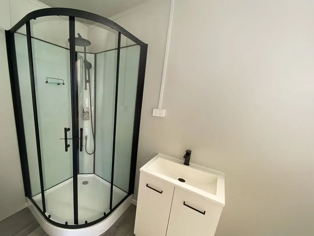 flat pack shower – black shower module flat pack shower – black shower module