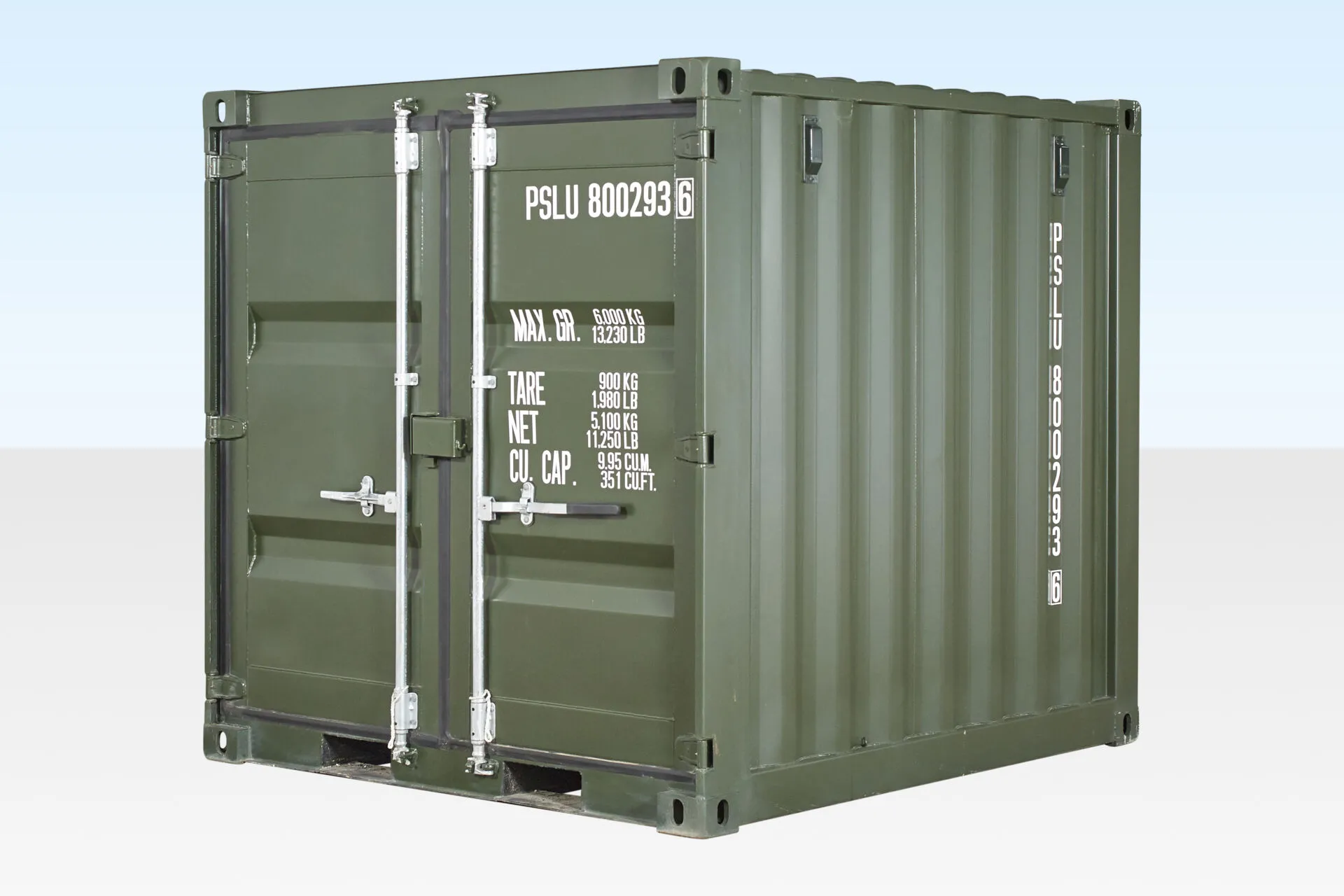 8ft one trip shipping container (green) 8ft one trip shipping container (green)