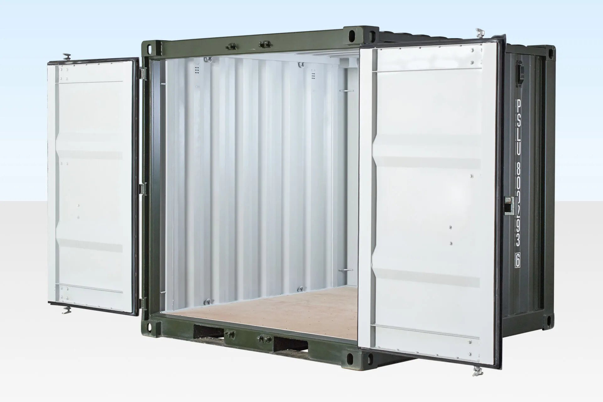 8ft one trip shipping container (green) 8ft one trip shipping container (green)