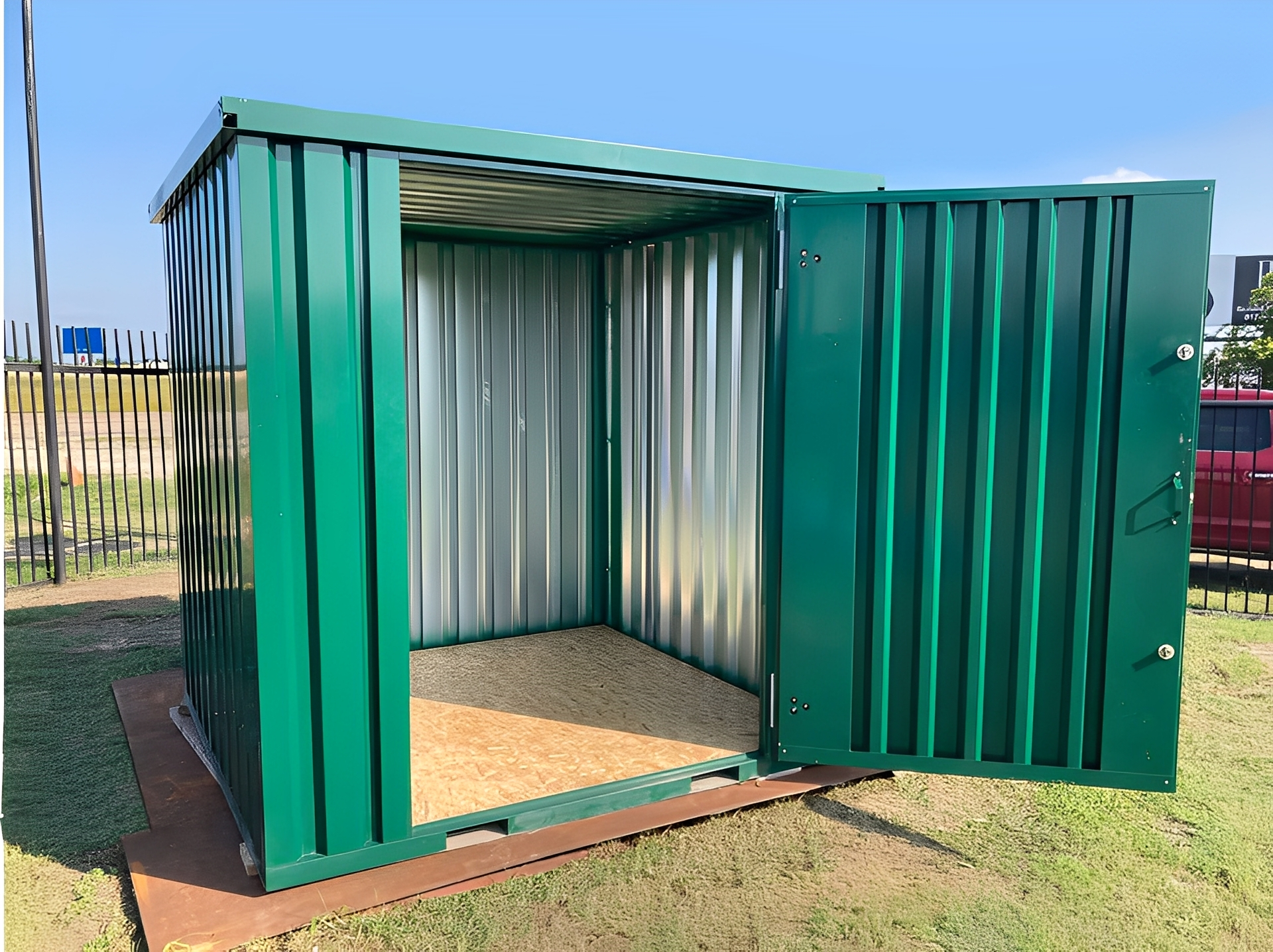 (powder coated) flat packed metal storage container (powder coated) flat packed metal storage container