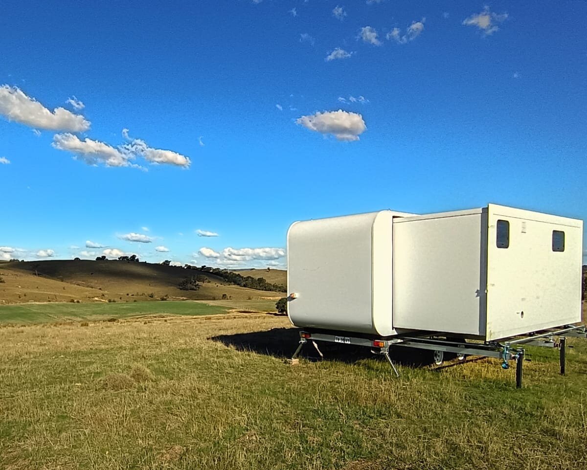 20 ft micro home trailer chassis—6m push out 20 ft micro home trailer chassis—6m push out